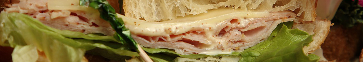 Eating Deli Middle Eastern Sandwich at Livi's Pockets restaurant in Providence, RI.